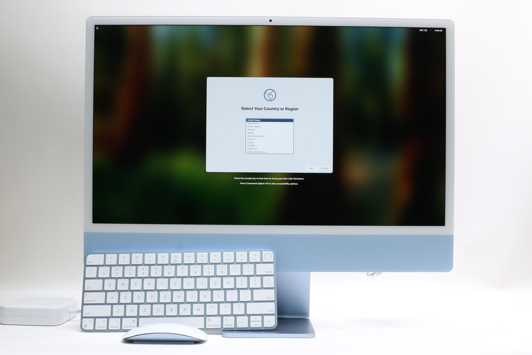 24" 2021, iMac, MGPK3LL/A, Apple M1, 8GB, 256GB SSD, 8C