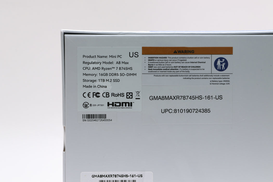 Geekom A8 Max Mini PC, Ryzen 7 8745HS, 16GB, 1TB SSD — photo 3 of 3