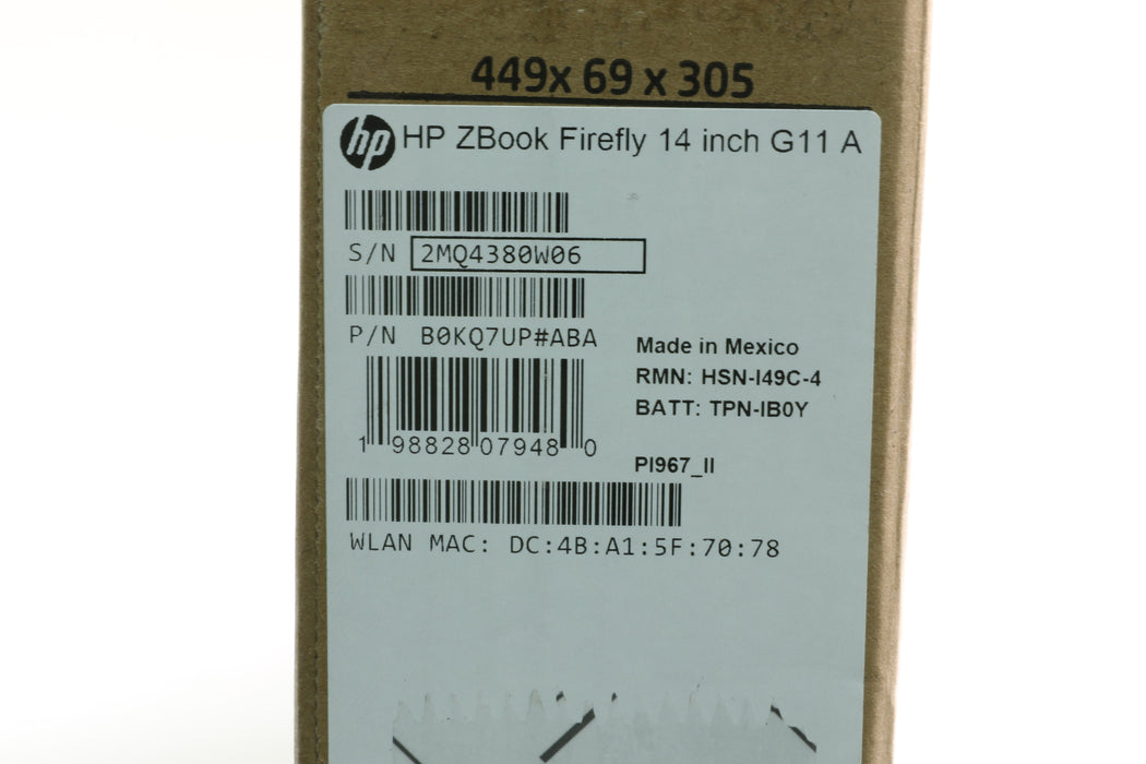 Brand New! 14" HP ZBook Firefly 14 G11 A, Ryzen 7 8840HS, 32GB, 256GB SSD