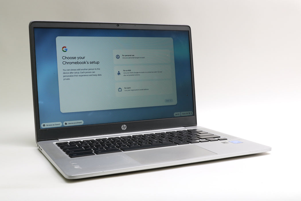 14" HP Chromebook 14a-0010nr, Intel Celeron N4020, 4GB, 32 GB eMMC