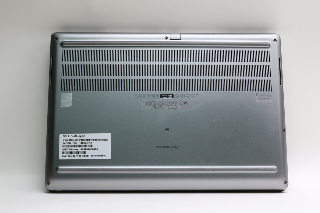 15" Dell Precision 7560, i9-11950H, 64GB, 512GB SSD, RTX A3000, Touchscreen