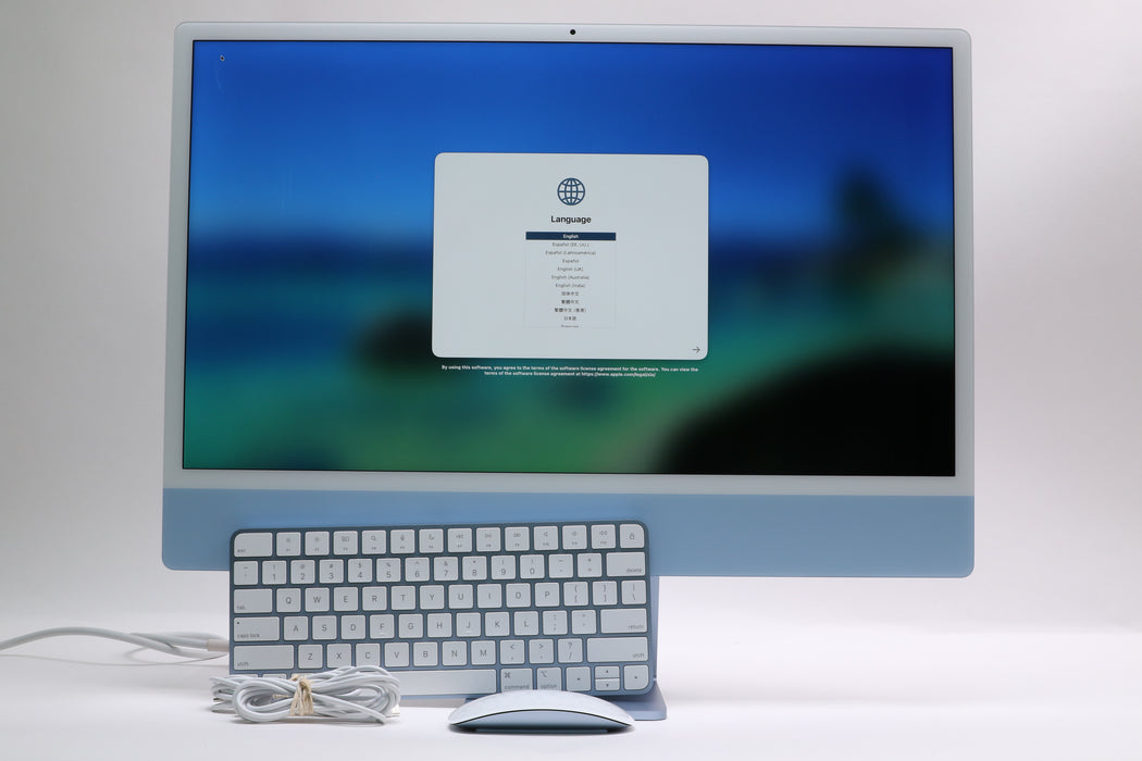24" 2021, iMac, MJV93LL/A, Apple M1, 8GB, 256GB SSD, 7C w/ KB and Mouse!