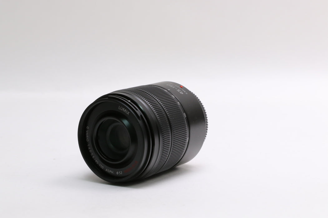Panasonic Lumix G Vario 45-150mm f/4-5.6 MEGA O.I.S Lens w/ Hood, Filter, Caps!