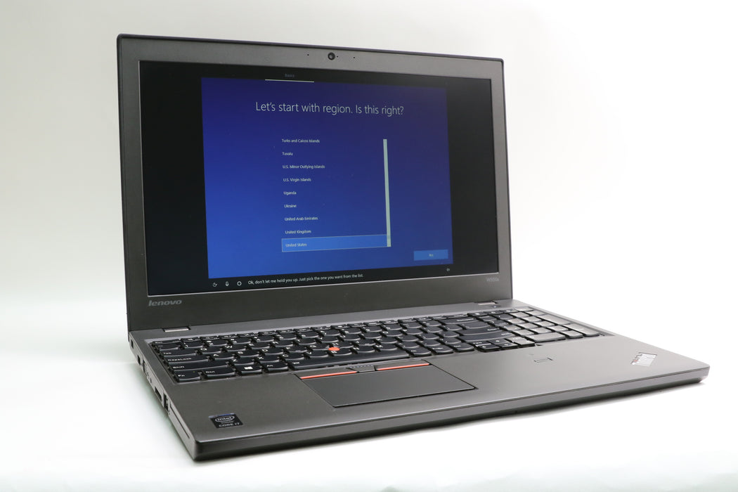 15.6" Lenovo Thinkpad W550s, i7-5500U, 16GB, 500GB HDD, NVIDIA Quadro K620M