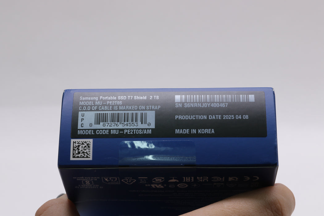 Brand New! Samsung T7 Shield 2TB USB 3.2 Gen 2 Portable External SSD — photo 3 of 4