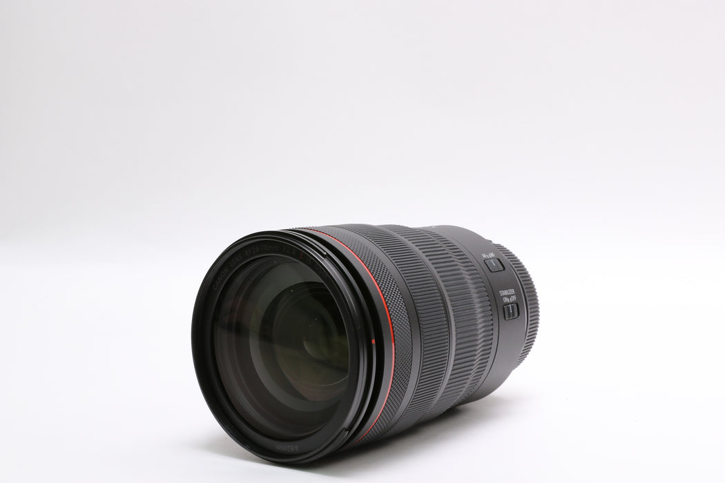 Canon RF 24-70mm f/2.8L IS USM Lens w/ Hood, Case, Caps!