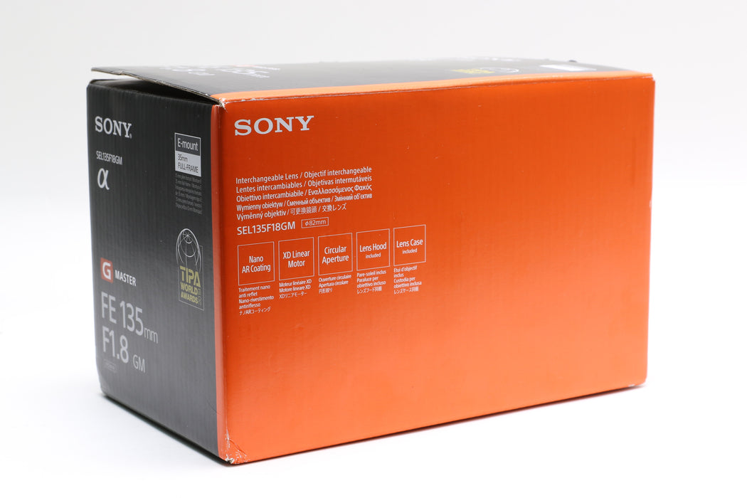 Brand New! Sony FE 135mm f/1.8 GM Telephoto Lens, SEL135F18GM