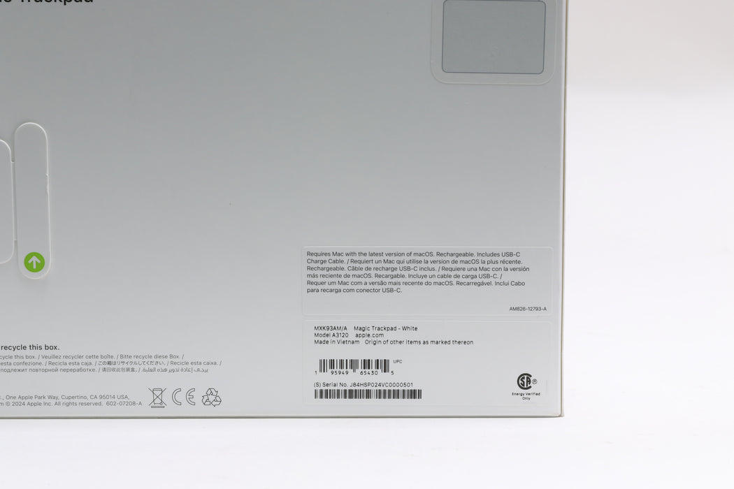 New! Apple Magic Trackpad (USB-C) White, MXK93AM/A — photo 3 of 4