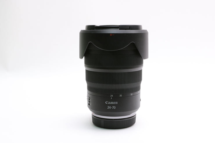 Canon RF 24-70mm f/2.8L IS USM Lens w/ Hood, Case, Caps!