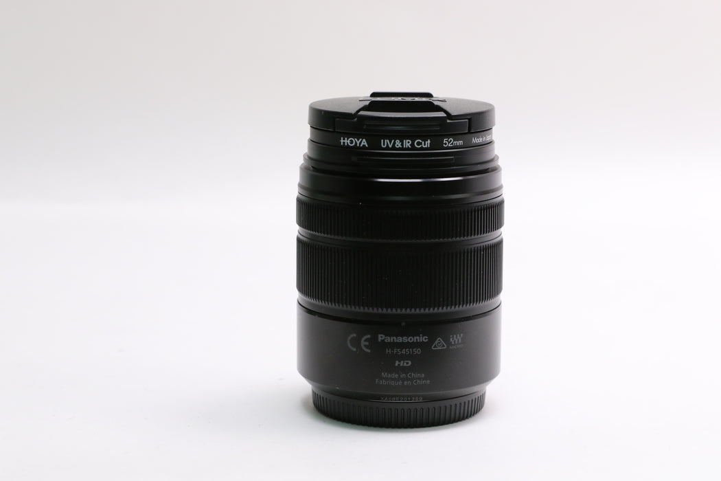 Panasonic Lumix G Vario 45-150mm f/4-5.6 MEGA O.I.S Lens w/ Hood, Filter, Caps!