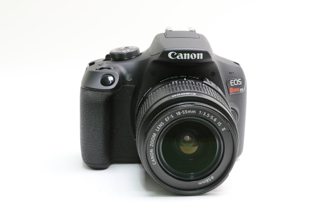 Canon EOS Rebel T7 Camera w/ EF-S 18-55mm f/3.5-5.6 IS II Lens, Low SC of 2.8K!