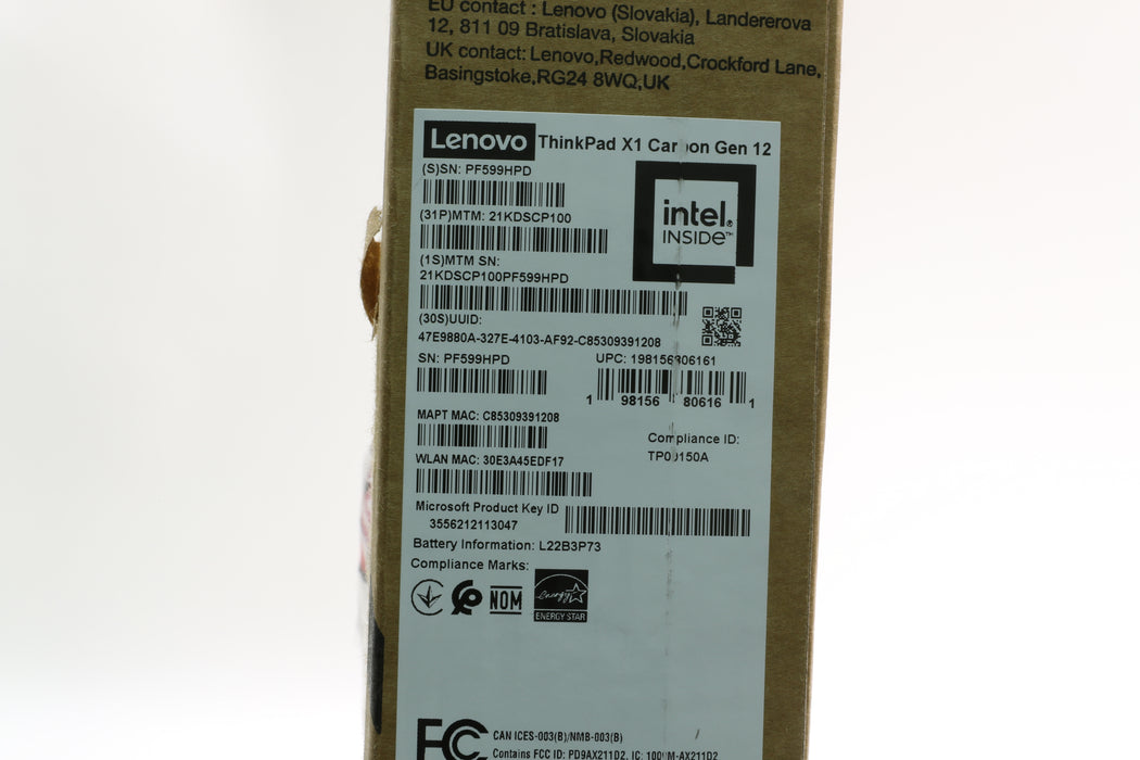 Brand New! 14" Lenovo ThinkPad X1 Carbon Gen 12, Ultra 7 165U, 16GB, 512GB SSD