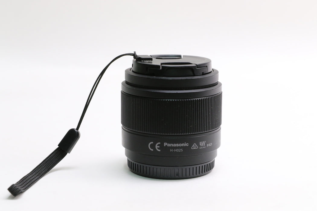 Panasonic Lumix G 25mm f/1.7 ASPH. Lens w/ Caps!