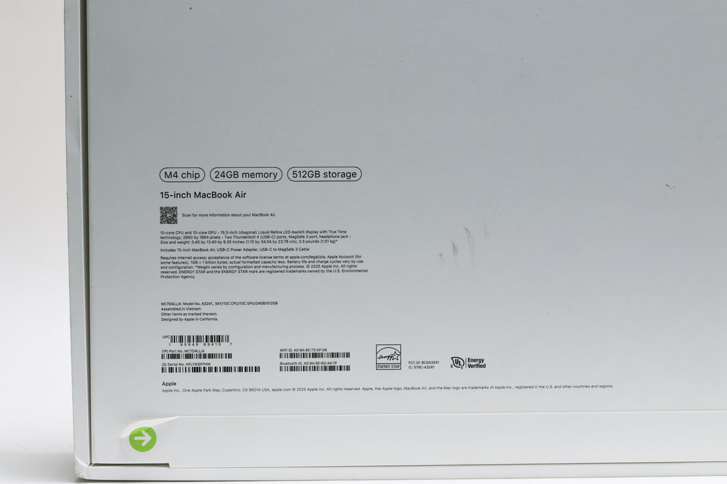 15.3" 2025, MacBook Air, MC7D4LL/A, Apple M4, 24GB, 512GB SSD — photo 3 of 3