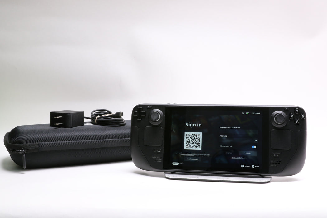 Valve Steam Deck LCD 256GB Handheld Console w/ Case and Charger!