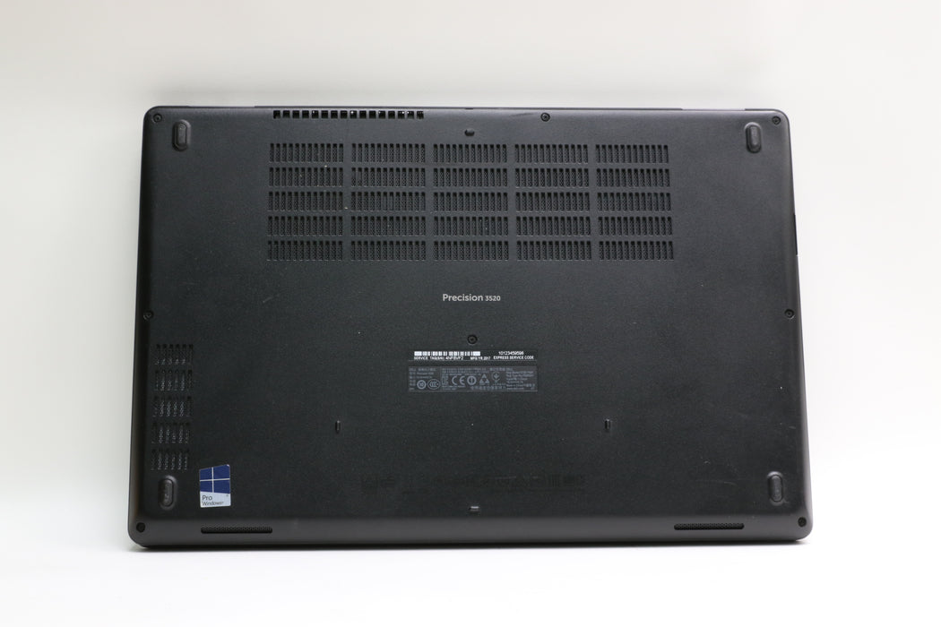 100%BATT 15.6" Dell Precision 3520, i7-7700HQ, 16GB, 256GB SSD, NVIDIA Quadro M620