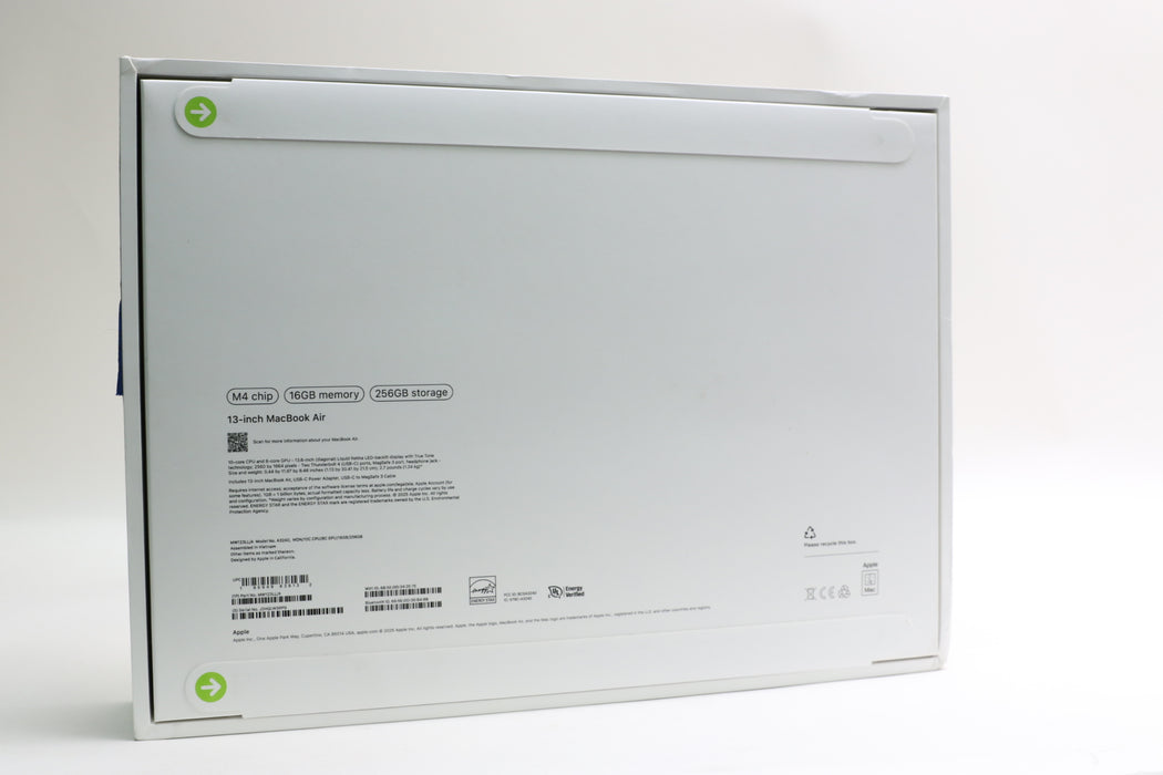 Brand New! 13.6" 2025, MacBook Air, MW123LL/A, Apple M4, 16GB, 256GB, 8C